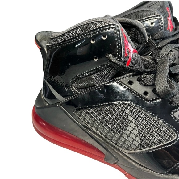 NIKE AIR JORDAN MARS 270 "PATENT BRED" BLACK-GYM RED SIZE 9.5 RARE! [CD7070-006] - Picture 4 of 8
